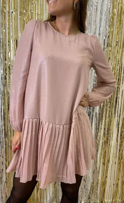 Noella Kjole - Dagmar Lurex - Pink