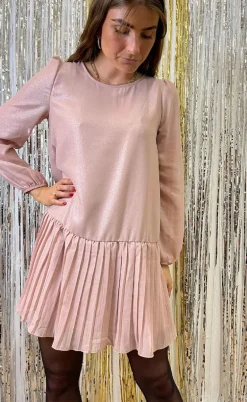 Noella Kjole - Dagmar Lurex - Pink