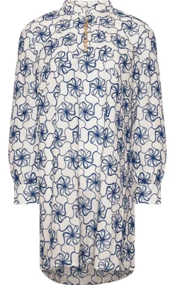 Noella Kjole - Karene - White Blue Combo