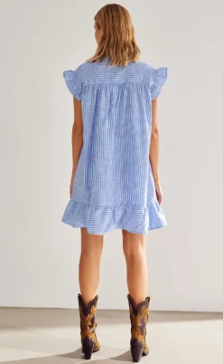 Noella Kjole - Linnea - Blue Stripe