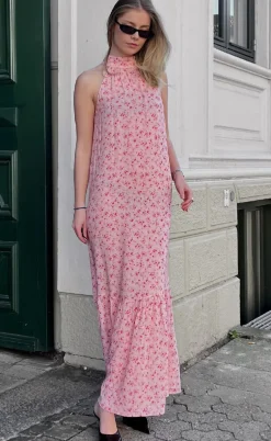 Noella Kjole - London Maxi - Cheryl Pink Print