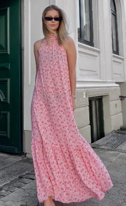 Noella Kjole - London Maxi - Cheryl Pink Print