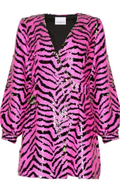 Noella Kjole - Pace Belt - Fuschia/Green Mix