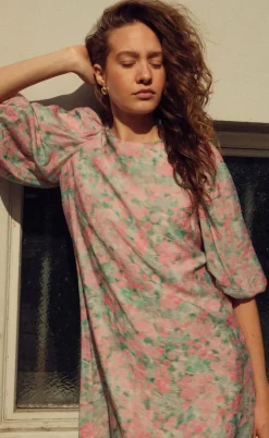 Noella Kjole - Pastis - Dealyn Print