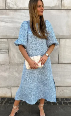 Noella Kjole - Reno Pastis Long - Light Blue