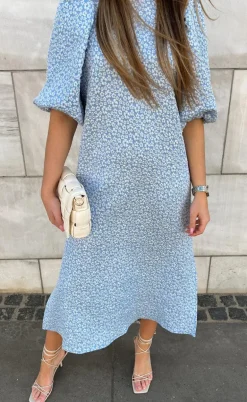 Noella Kjole - Reno Pastis Long - Light Blue