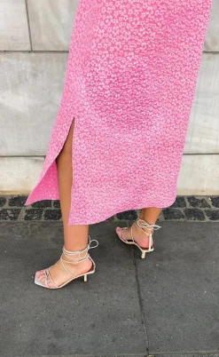 Noella Kjole - Reno Pastis Long - Bright Pink