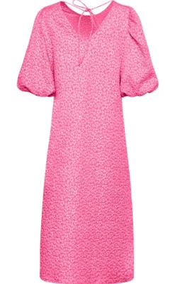 Noella Kjole - Reno Pastis Long - Bright Pink