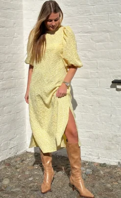 Noella Kjole - Reno Pastis Long - Buttercup Yellow