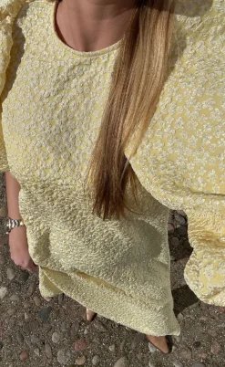 Noella Kjole - Reno Pastis Long - Buttercup Yellow