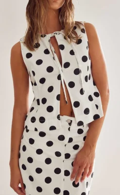 Noella Nederdel - Kambria - Carmella White Print