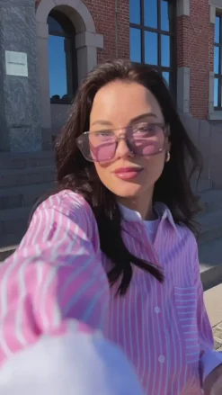 Noella Skjorte - Lakelynn - Carsyn Pink Stripe