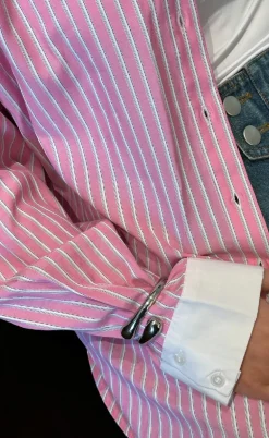 Noella Skjorte - Lakelynn - Carsyn Pink Stripe