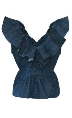 Noella Top - Louisa - Blue Wash