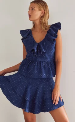 Noella Top - Louisa - Blue Wash