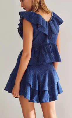 Noella Top - Louisa - Blue Wash