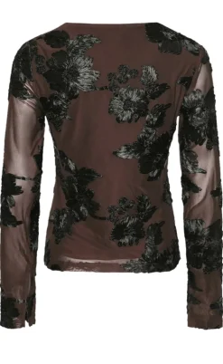 Noella Top - Lucille - Chocolate Black