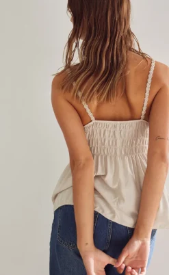 Noella Top - Lylan - Oyster