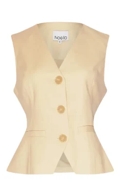 Noella Vest - Kasaundra - Butter