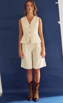Noella Vest - Kasaundra - Butter