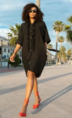 One Two Luxzuz Kjole - Olefine - Black