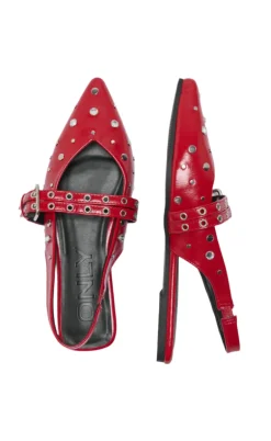 ONLY Ballerinaer - Laura - High Risk Red