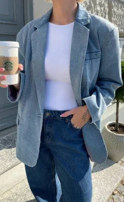 ONLY Blazer - Cory - Light Blue Denim