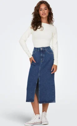 ONLY Bluse - Lea Deep 2 Ways - Cloud Dancer