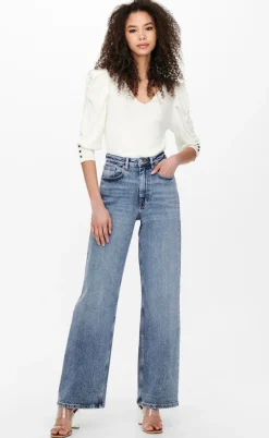 ONLY Bukser - Juicy - Medium Blue Denim