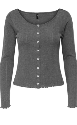 ONLY Cardigan - Tenna - Dark Grey Melange