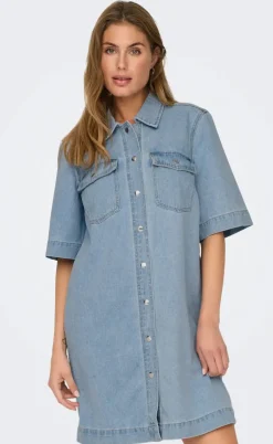 ONLY Kjole - Belle - Light Blue Denim