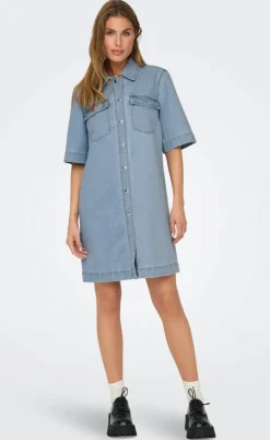 ONLY Kjole - Belle - Light Blue Denim