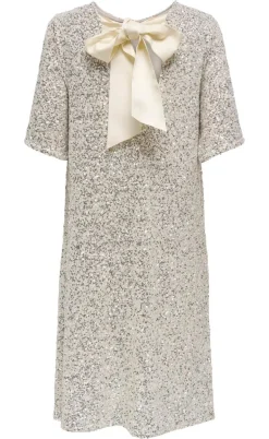 ONLY Kjole - Bex - Silver Sequins