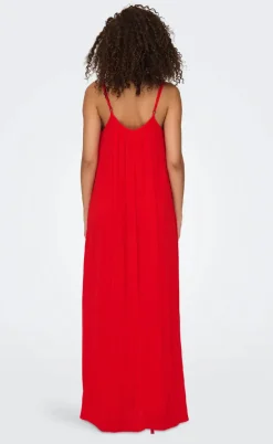 ONLY Kjole - Niki Strap - High Risk Red