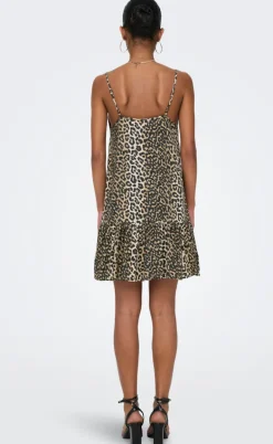 ONLY Kjole - Nova Vis Giu - Timberwolf w. Wildlife