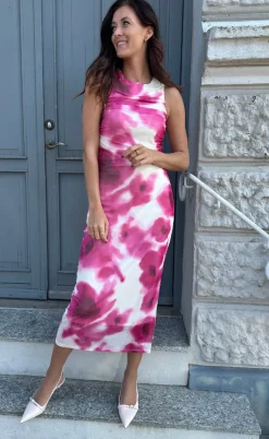 ONLY Kjole - Paris - Cloud Dancer/Sunne Flowers