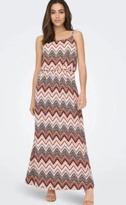 ONLY Kjole - Winner - Cloud Dancer Arabian zigzag