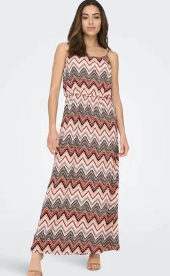 ONLY Kjole - Winner - Cloud Dancer Arabian zigzag