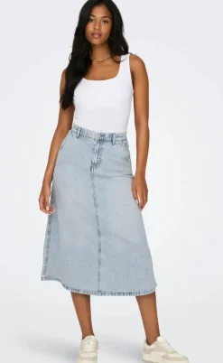 ONLY Nederdel - Mindy - Light Blue Denim