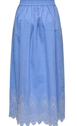 ONLY Nederdel - Tulum - Blue Bonnet