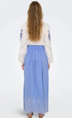 ONLY Nederdel - Tulum - Blue Bonnet