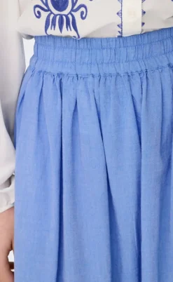 ONLY Nederdel - Tulum - Blue Bonnet