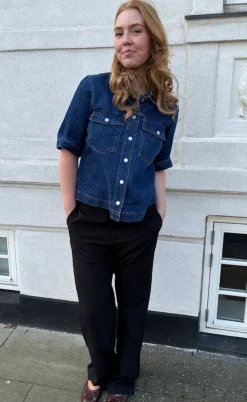 ONLY Skjorte - Belle - Dark Blue Denim