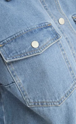 ONLY Skjorte - Belle - Light Blue Denim