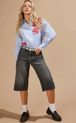 ONLY Skjorte - Laura Life - Bright White/Flower