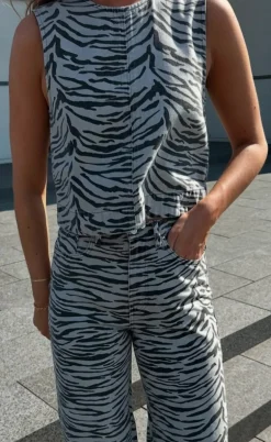 ONLY Top - Dorsi  - Zebra