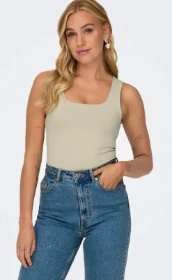 ONLY Top - Leaa 2 Ways - Humus