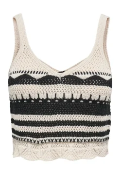 ONLY Top - Merida Life - Ecru Black