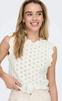 ONLY Vest - Luna Life - Cloud Dancer