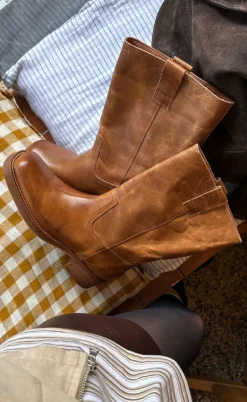 Phenumb Støvler - Martina - Leather Cognac